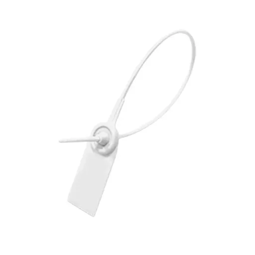100pcs Plastic Seal Security Tags Plastic Label Tabs Ties for Luggage Bags - White-420mm
