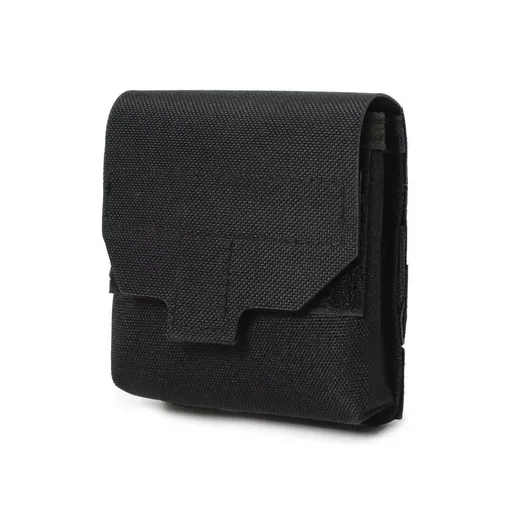 Mini Utility Pouch Essential Pouch General Purpose Micro Pouch Flashlight Earplug Bag Fit Vest and Belt（black）