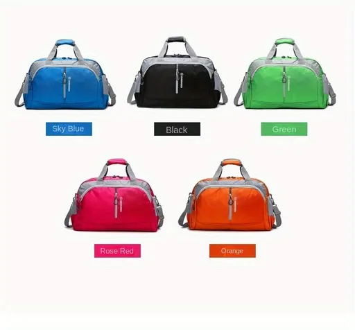 Travel Duffel Bag Multicolor Duffel Durable Travel Bag Spacious Duffel Bag - Black - Size M