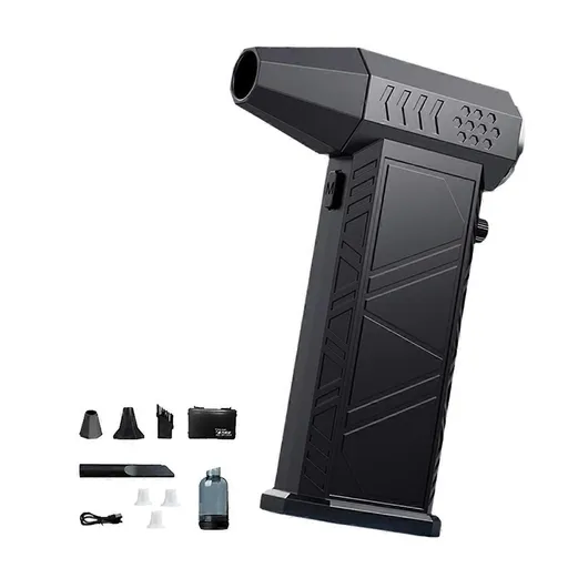Turbo Jet Fan 300000RPM Powerful Air Blower, Brushless Motor Portable Dust Cleaner for Car Interior, 8000mAh Battery