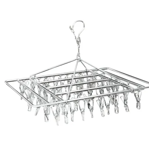30/40/55 Pegs Stainless Steel Laundry Sock Underwear Clothes Dryer Rack Hanger - 55Pegs