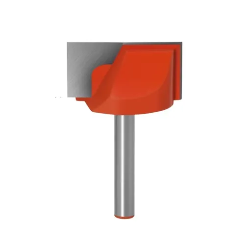 28mm blade diameter 6mm Wood Cutter Cleaning Bottom Engraving Bits Solid Carbide Router Bit Woodworking Tools CNC Milling Endmill - Silver-Red
