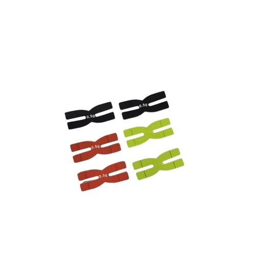 6 Pcs H Silicone Badminton Racquet Weighted Tapes Badminton Racket Weight 0.5g Racket Head Strips Racket Head Strips Stabilizer