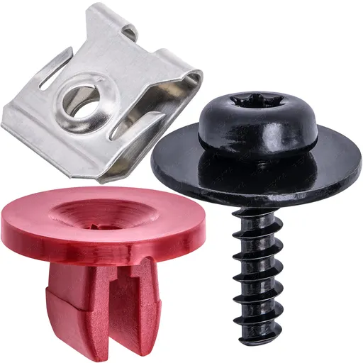 Rexka 10 Sets T30 Engine Splash Shield Guard Undertray Cover Screws Bolt Nut Clip Kit Compatible with Ford Focus Fusion Escape Explorer C-Max Transit Connect Lincoln MKC