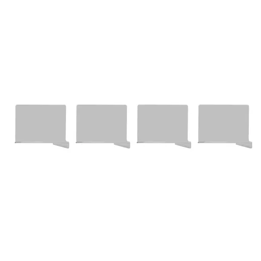 4Pcs Clear Shelf Dividers for Closet Organization Prevent Slip Multifunction Adjustable Shelf Closet Separators for Clothes Book Bags