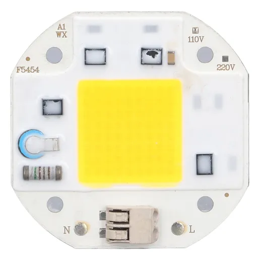 COB Lamp Bead High Power LED Chip High Brightness COB Light Emitter Drive Free for DIY Lighting 110V70W Warm White 2800K‑3500K