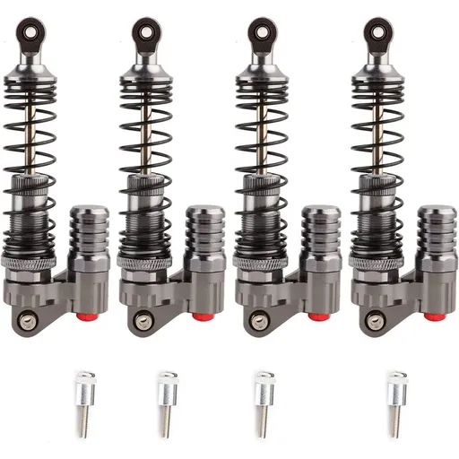 4PCS RC Shock Absorber 100mm CNC Aluminum Double Spring Off Road Car Replace Parts for Crawler Car SCX10 D90