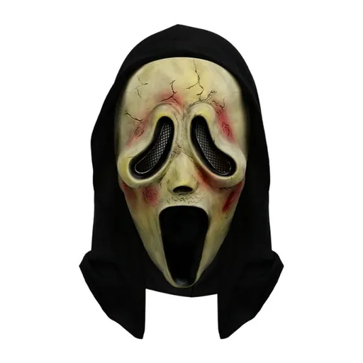 Scream Ghost Face Mask - Halloween Cosplay Latex Hood Mask for Horror Parties, Masquerades and Haunted Houses (Style 3)
