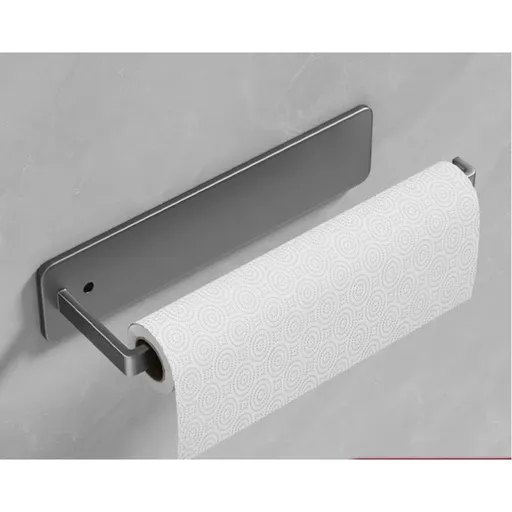 Under Cabinet Cling Film Roll Paper Towel Rack, Wall Hanging Paper Towels Holder, Toilet Tissue Paper Dispenser and Hang