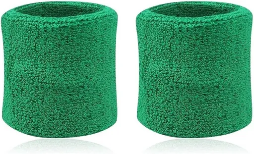 Wristband Set | Sweatband | Sweatbands | Wrist | Sports Bands | 2 Piece | Green