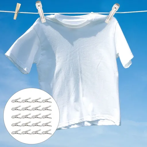 Stainless Steel Sunshade Net Clips, 20 Pieces Strong Grip Outdoor Garden Fixing Accessories for Secure Installation