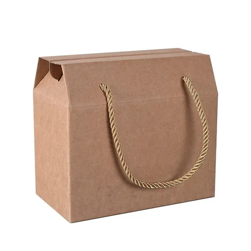 20Pcs Kraft Paper Cookie Boxes Bakery Packaging Brown Biscuit Gift Treat Boxes - L