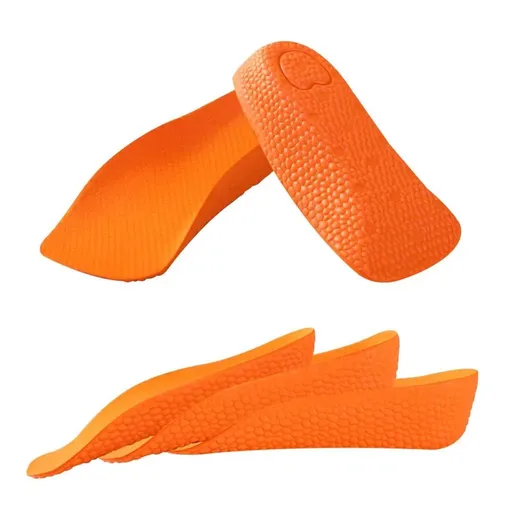 Unisex Heel Lift Insoles, Memory Foam , Fits Most Shoes, Provides Arch Support & Reduces Fatigue Orange