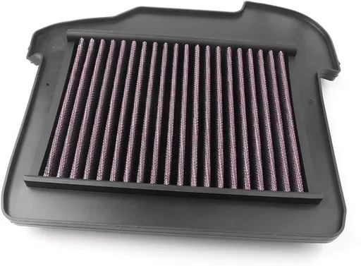 Motorcycle Air Cleaner Filter Element Assembly Replacement Compatible Fits for Yamaha FJ09 2015-2017 FZ09 2014-2017 Black Red