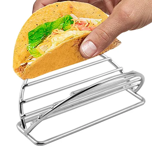 Taco Rack - Stainless Steel Taco Shell Holder, Taco Stand Rack Tray | Triangular Taco Holder Shells Stand