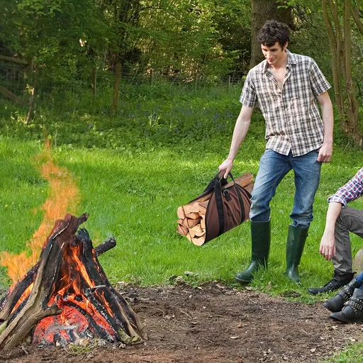 Portable Firewood Storage Bag Portable Durable Logging Bag Multifunctional Firewood Firewood Bag