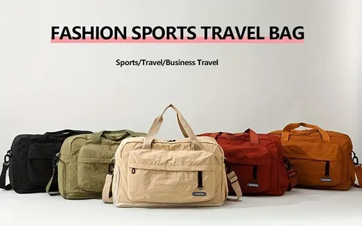 Fashion Sports Travel Bag Travel Bag Sports Bag Business Travel Bag Unisex Bag - Green - Size L