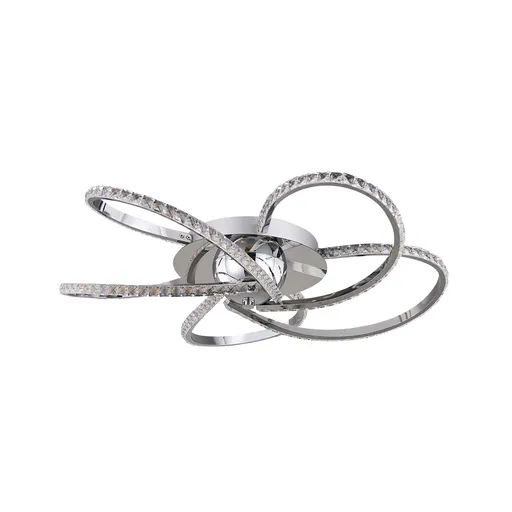 Irie Dimmable 5 Lights LED Ceiling Light - Chrome