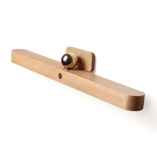 LED Wooden 360° Rotatable Magnetic Vanity Light Battery Operated USB Rechargeable Dimmable Makeup Mirror Light Bar for Bedroom
