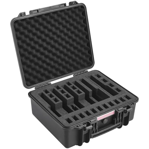 Hard Pistol Cases with Pre-cut Lining Lockable Pistol Case for 6 Pistol
