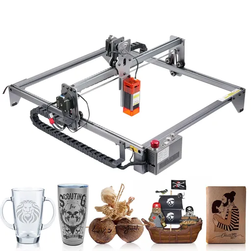 Laser Engraver, 5W Output Laser Engraving Machine, 16.1" x 15.7" Large Working Area, 10000mm/min Movement Speed, Compressed Spot with Eye Protection, Laser Cutter for Wood, Metal, Acrylic