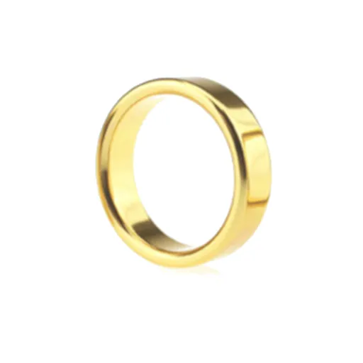 House Of Dasein Metal Cock Ring Aluminium Alloy Male Three Sizes - Gold - 45Mm