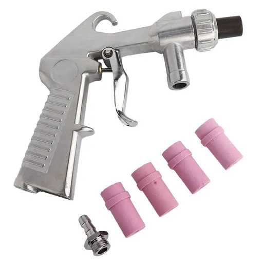 Sandblaster Kit Abrasive Sand Blasting Gun Spray Gun Rust Remove with Air Quick Adapter for Sandblast Cabinets