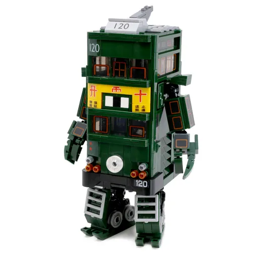 Robot Building Block Set Hong Kong Machines Mecha Tram 699 Pieces