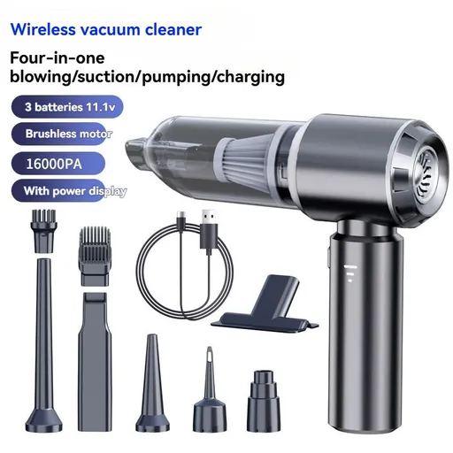 Portable Wireless Vacuum Cleaner 20000PA Hand-Held 4-In-1 Gray