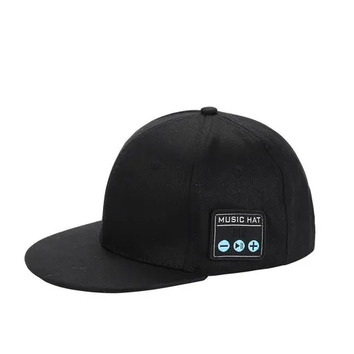 Black Wireless Bluetooth Hat - Sports Cap with Dual Speakers, Bluetooth 5.4,Outdoor Music Hat for Running,Jogging,and Sports