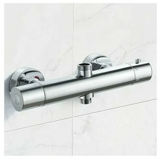 Thermostatic Column, Brass Shower Faucet High G3 4, Low G1 2, 26.4 mm, 21 mm, 150 mm