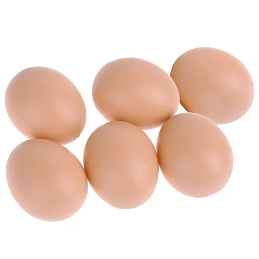 6 Pcs Fake Nest Eggs, Faux Fake Chicken Eggs to Encourage Laying Hens, Anti Egg Pecking Poultry Nest Box Training Tool for Backyard Chicken Coop