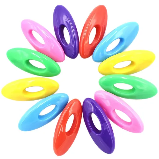 Multicolor Scarf Safety Pins Plastic Cover Pins Oval Safety Pin for Safety Locking Clothes Brooch Pins Scarf Clips, Set of 36