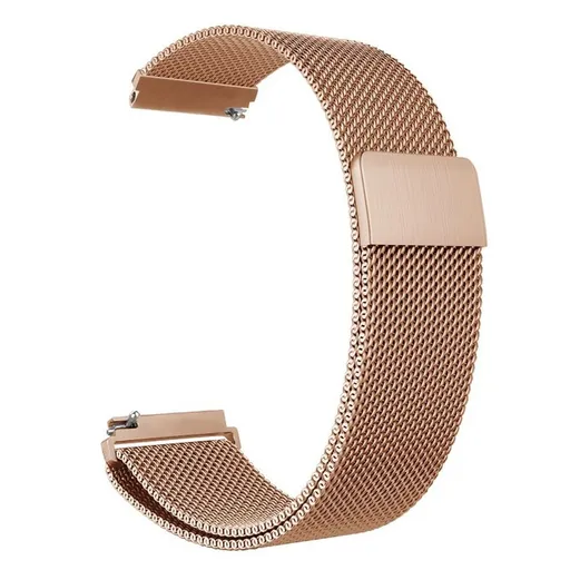 Stainless Steel Milanese Magnetic Bracelet for Garmin venu 2/venu SQ/venu 2S Venu2S Rose Gold