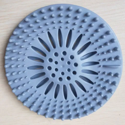 Silicone Anti-clog Filter Cover, Bathroom Drain Hair Catcher, Kitchen Sink Drain Strainer—Blue