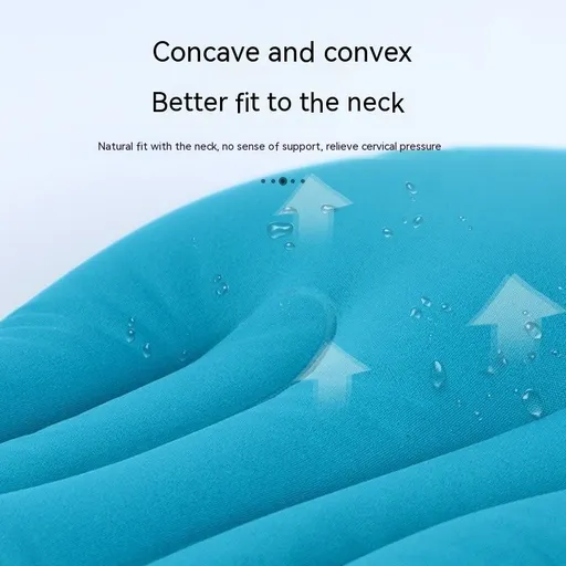 Compression Inflatable Camping Pillow, Camping Inflatable Pillow, Camping Pillow for Sleeping (blue)flocking Compact, Comfortable