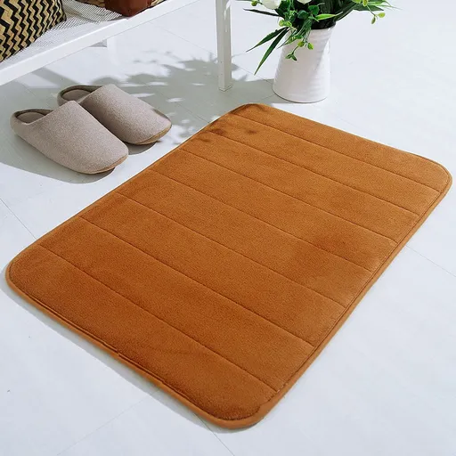 Water Absorbent Shower Mat, Thick Bath Rugs for Bathroom Non Slip Ultra Soft Bathroom Rugs for Bathroom Floor & Tub(17 X 24in) 17" x 24" Brown