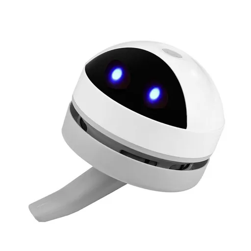 Desktop Vacuum Cleaner Mini,Cordless & Portable,Dust & Crumb Sweeper,Cute Cartoon Robot,USB,Easy to Remove Dust/Hair