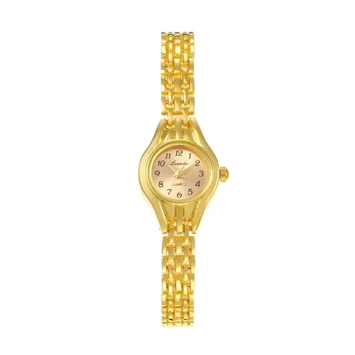 Women's Gold Watch, Stainless Steel Strap Vintage Women's Gold Watch Luxury Bracelet Tool, Waterproof, Suitable for Office Women's Gifts