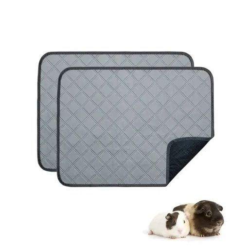 Washable Pee Pads for Dogs Reusable Absorbent Leakproof Non Slip Light Gray 23.6x35.4 Inch 2 Pack