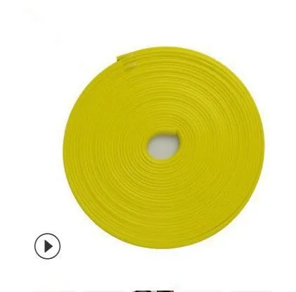 Ning zhi Rubber Wheel Hub Anti Collision Strip 8CM Yellow (8.1m rolls)
