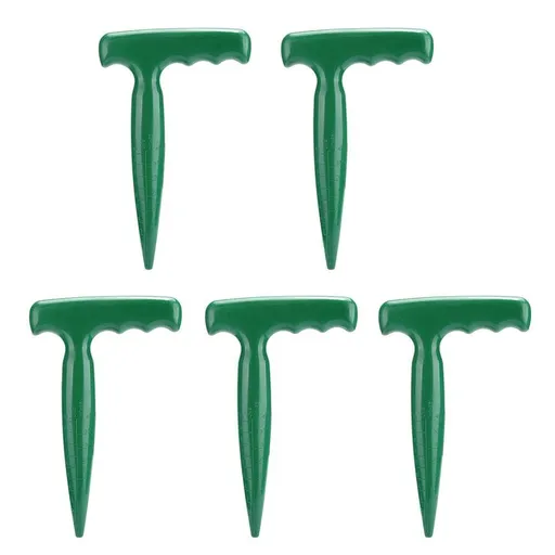 5Pcs Handheld Plastic Transplanting Widger Planting Tools Dibber Soil Digger Hole Punch Sowing Seeds Dispenser Garden