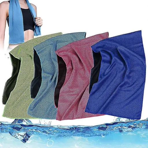 4 Pack Cooling Towels Microfiber Sports Towels for Running Gym Yoga Hiking Camping