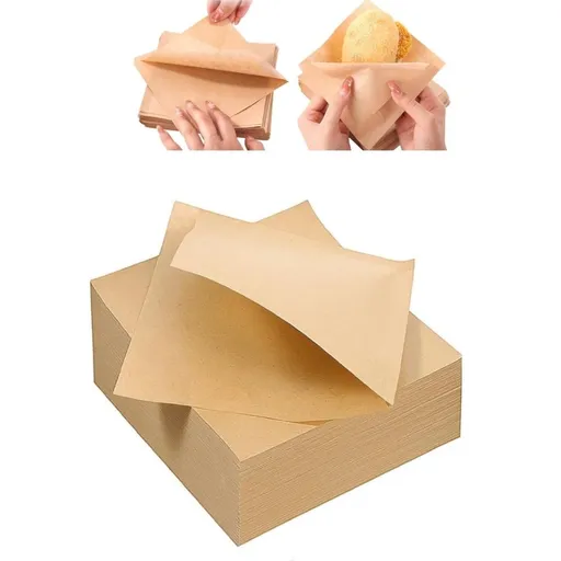 Durable Hamburger Bags,Paper Sandwich Wrapper Holder,100pcs Portable Brown Oil-proof Triangle Paper Bags for Indoor and Outdoor