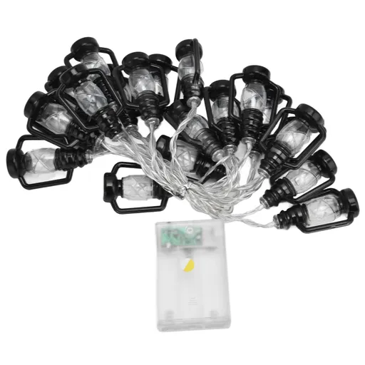 20LED String Light 9.8ft Warm Retro Halloween Kerosene String Light for Garden Home Festival Decoration