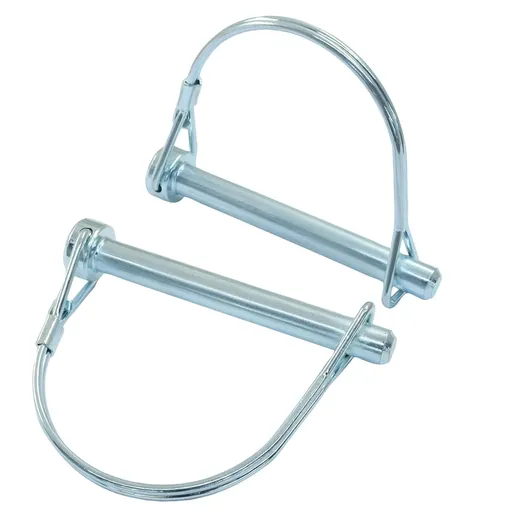 2 Pack Trailer Coupler Pin, Zinc Plated Carbon Steel Locking Pin, 5/16" x 2.75" Medium Hitch Pin for Trailers/Garden