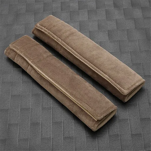 2 PCS Car Seat Belt Cover Pad Long 10.7 Inch, Car Seat Shoulder Strap Pads, Thick Leather Seatbelt Cushion Protect Neck & Shoulder, Universal Car Seatbelt Covers Pad for Most Vehicles