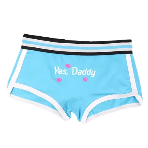 House Of Dasein Yes Daddy Cotton Underwear Boyshorts For Women Comfortable Shorts - Light Blue - M