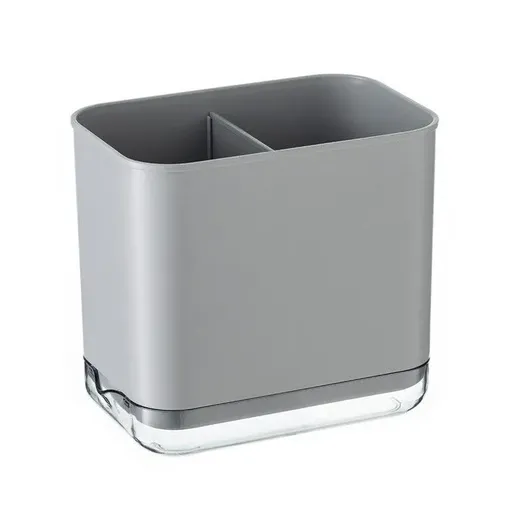 Cutlery Drainer Basket Multifunctional Storage Holder Box Spoon Drain Rack - Grey