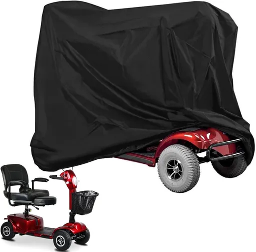 Mobility Scooter Protective Cover - Mobility Scooter Cover - Cover for mobility scooter - Mobility Scooter Cover - waterproof wheelchair cover for storage - Waterproof Cover - Rain Cover - Protective Cover - Waterproof - 55 "x 26" x 36 " - Black